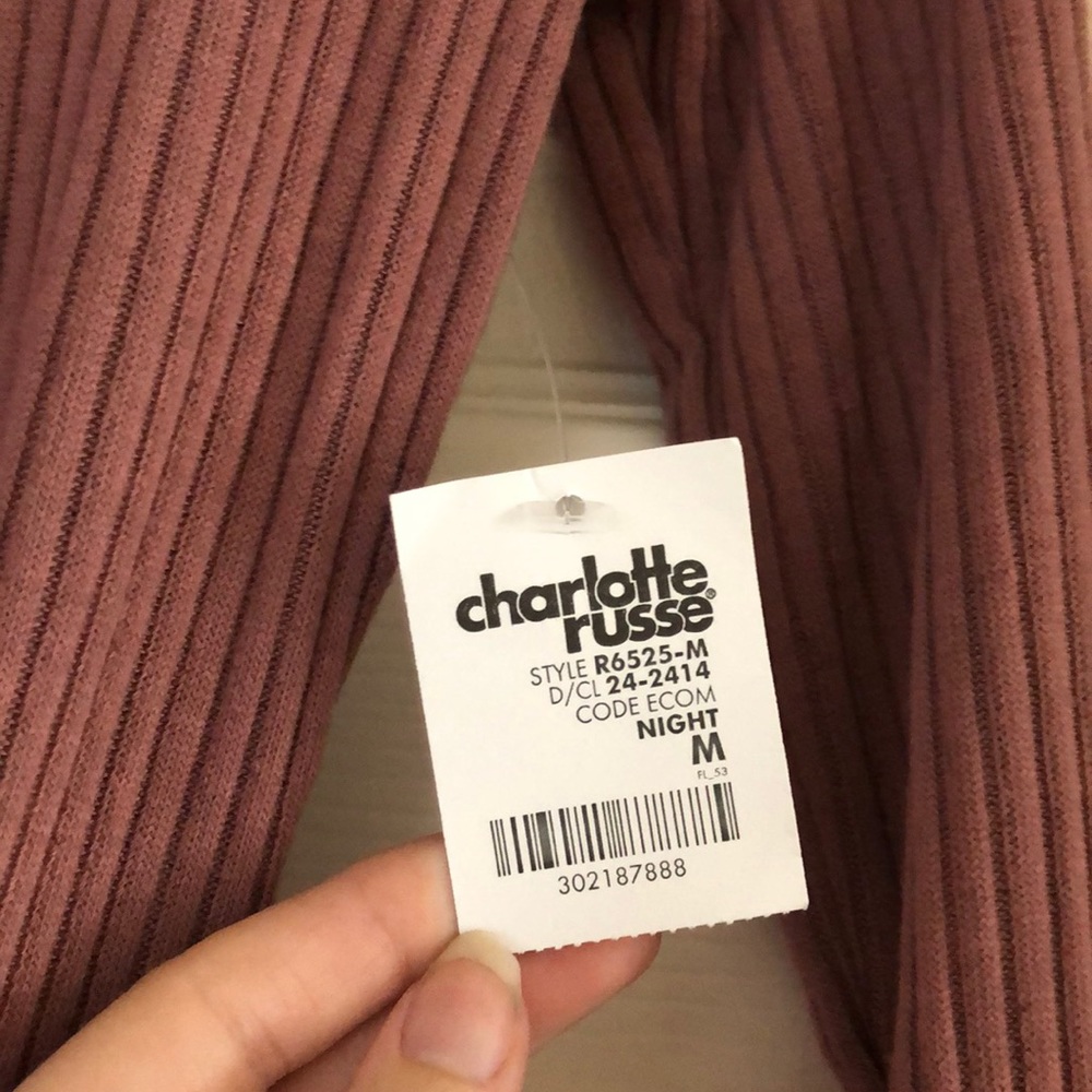 CHARLOTTE RUSSE MAUVE DRESS - Picture 3 of 4